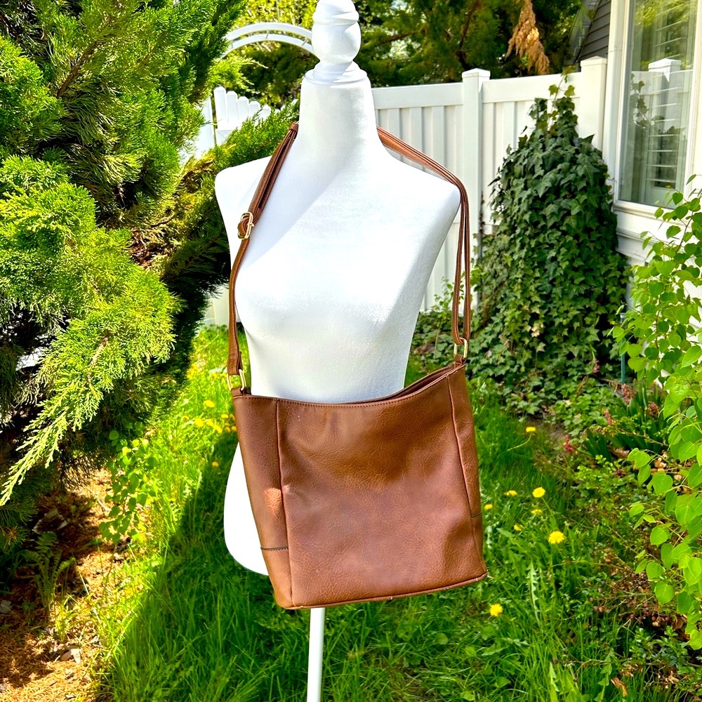 NWOT Vintage Brown Crossbody Bag